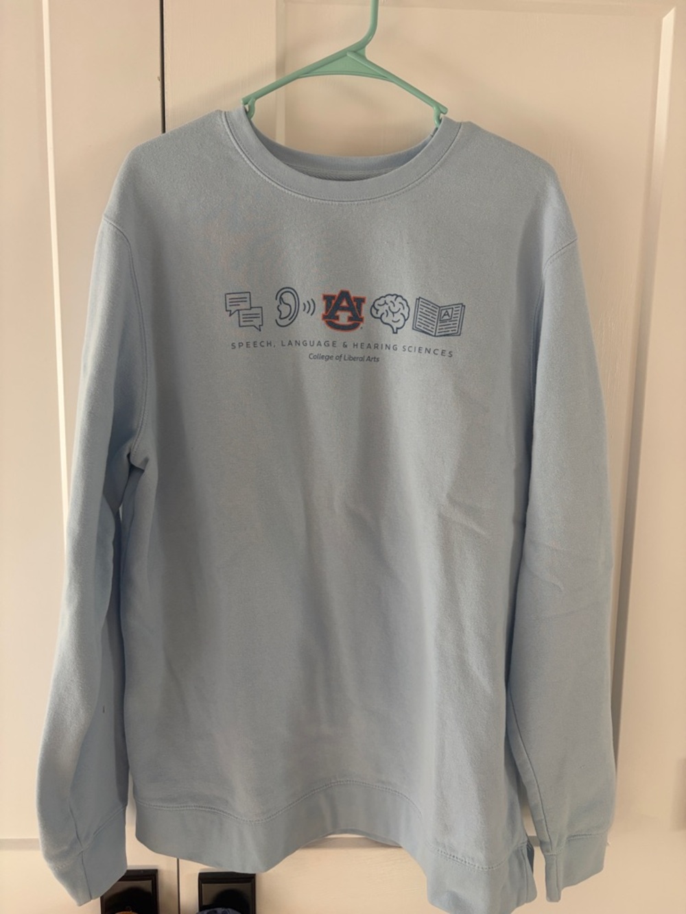 Auburn Light Blue Speech, Language & Hearing Sciences Crewneck Sweatshirt